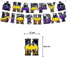 Batman Balloons Hero Happy Birthday Banner Party Decoration Cup Plate