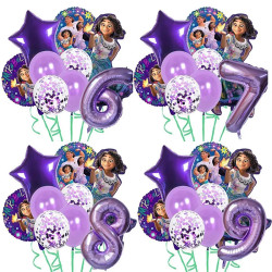 9pcs Disney Encanto Isabella Birthday Party Decor Charm Mirabel Balloo