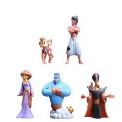 Figurky Aladin s princeznou Jasmínou 5 ks