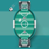 3D stolný futbal prenosný 6 lôpt 42 cm