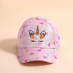 Dívčí kšiltovka Jednorožec | Unicorn růžová 50-54 cm