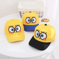 SpongeBob Baseball Cap Children Short Brim Girl Outdoor Sport Sun Hat