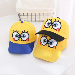 SpongeBob Baseball Cap Children Short Brim Girl Outdoor Sport Sun Hat