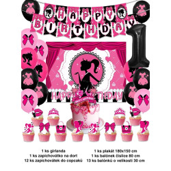 Set narozeninová dekorace Barbie