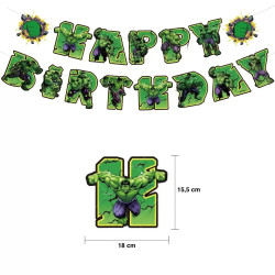 Hulk Foil Latex Balloon Marvel The Avengers Superhero Ballons Green Ca