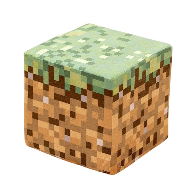 Plyšová kostka ze světa Minecraft 20 cm