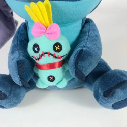 Plyšák modrý Stitch a Scrump 25 cm